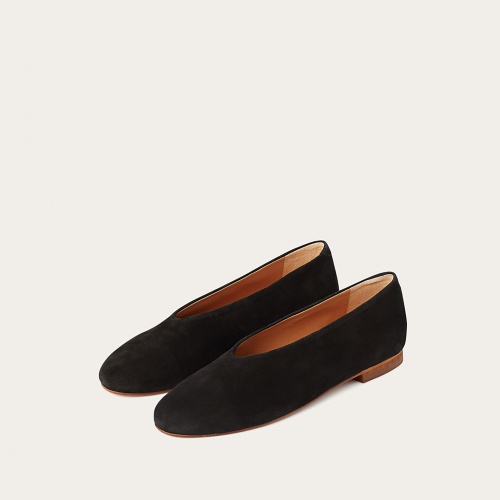 Opera Ballerina, black suede | Balagan Studio