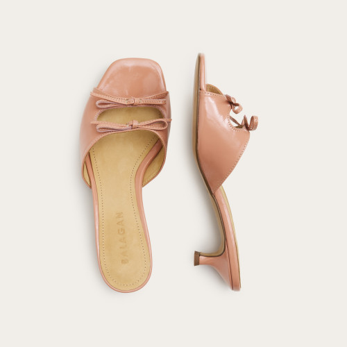 Harper Slides, apricot gloss | Balagan Studio