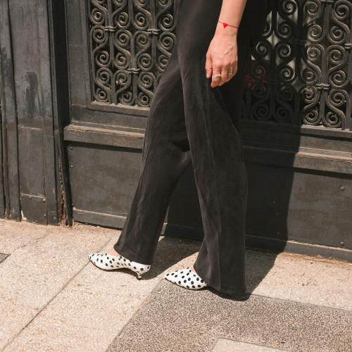 Basel Pumps, black & white dots | Balagan Studio