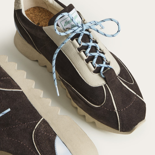 Karish sneakersy, czekoladowy brąz welur | Balagan Studio