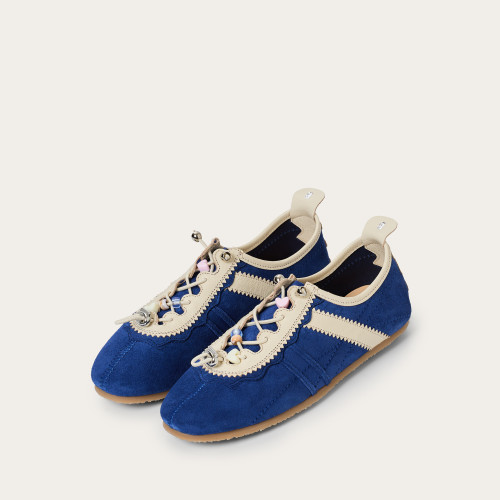 Gent sneakersy, chabrowy welur | Balagan Studio