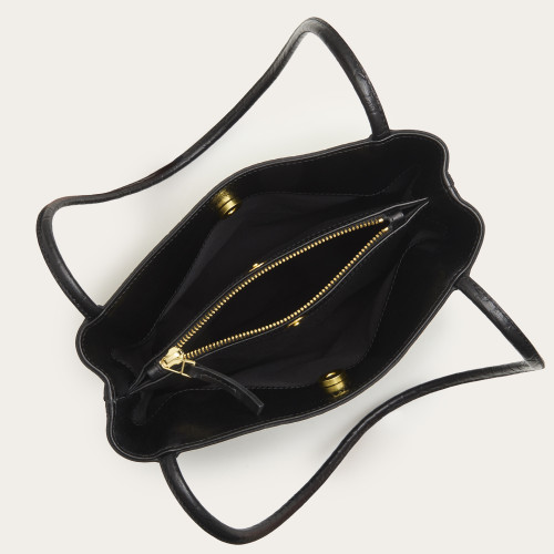 Eva Bag M, black croco | Balagan Studio