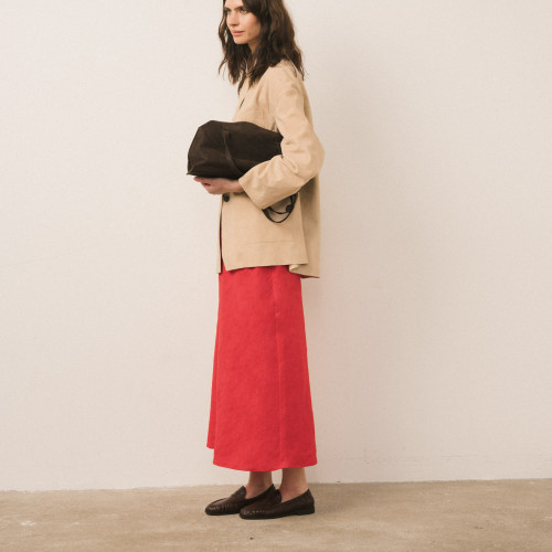 Envelope Bag M, brown corduroy velvet | Balagan Studio