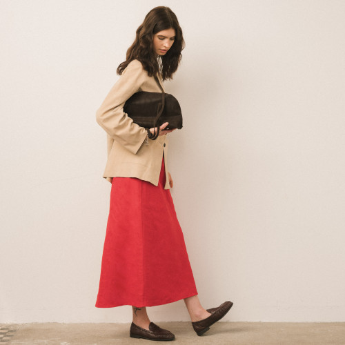 Envelope Bag M, brown corduroy velvet | Balagan Studio