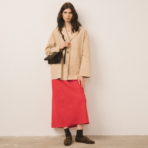 Monique Bag M, brown corduroy velvet | Balagan Studio