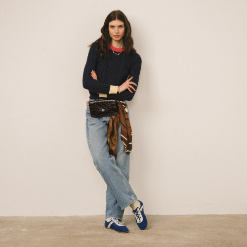 Gent sneakersy, chabrowy welur | Balagan Studio