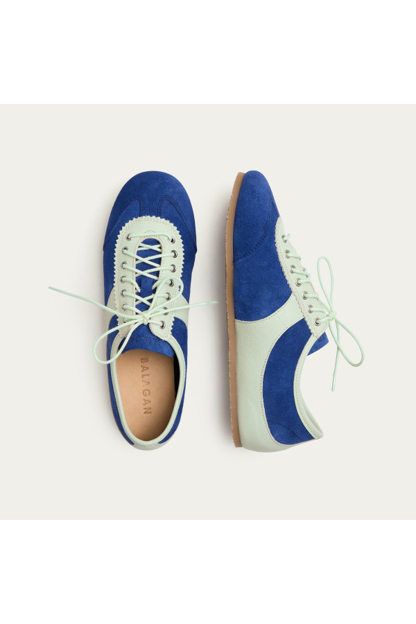Milano sneakersy, chabrowy welur | Balagan Studio