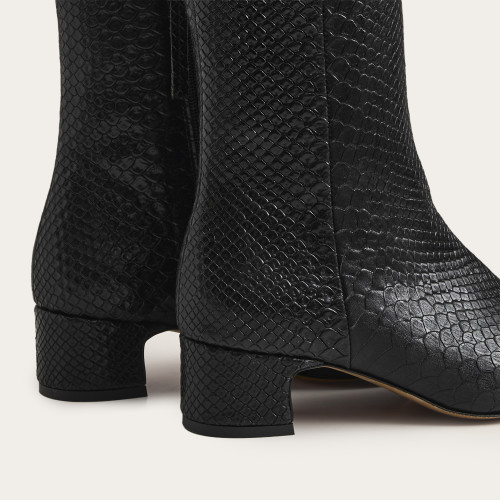Stav botki, czarny wzór krokodyla | Balagan Studio
