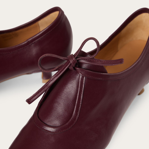 Carole Heels, burgundy | Balagan Studio