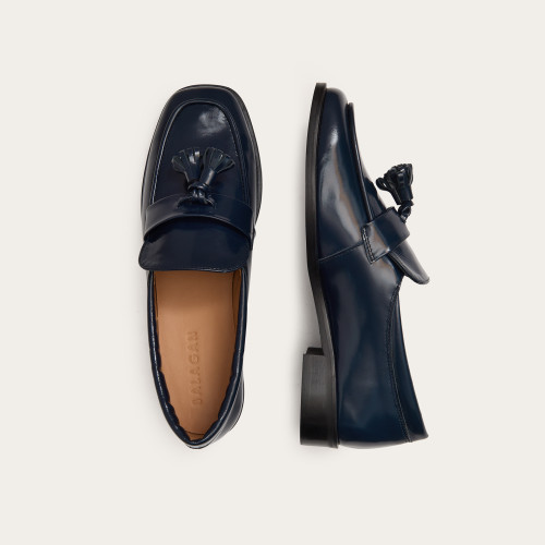 Marcella Loafers, navy gloss | Balagan Studio
