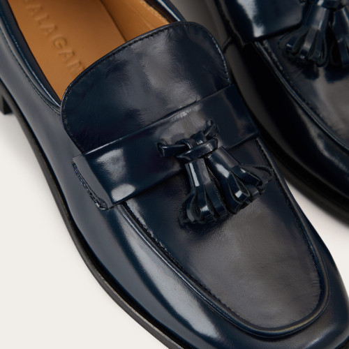 Marcella Loafers, navy gloss | Balagan Studio