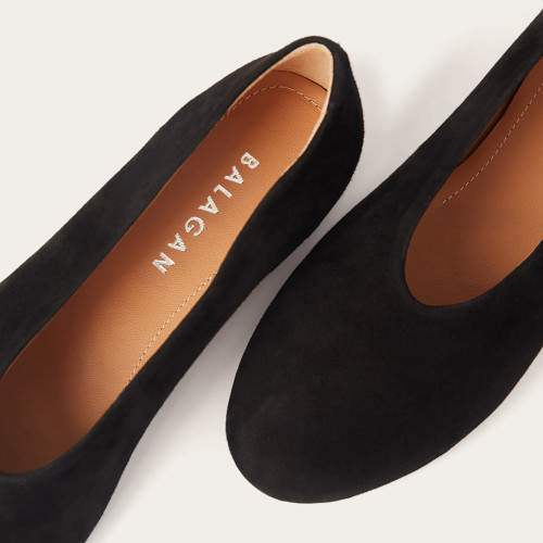Opera Ballerina, black suede | Balagan Studio
