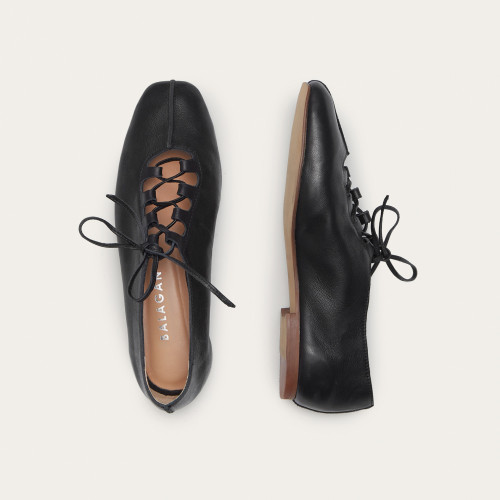Roma baleriny, czarny OUTLET | Balagan Studio