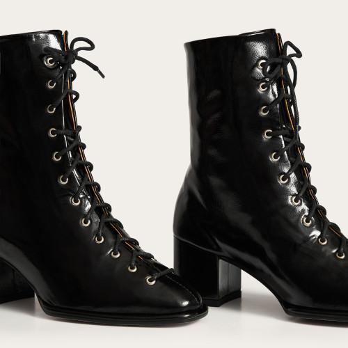 Emma Boots, glossy black| Balagan Studio