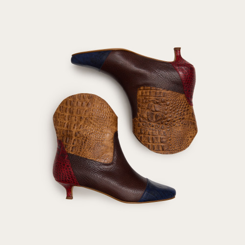 Lincoln Boots, alligator pattern mix | Balagan Studio