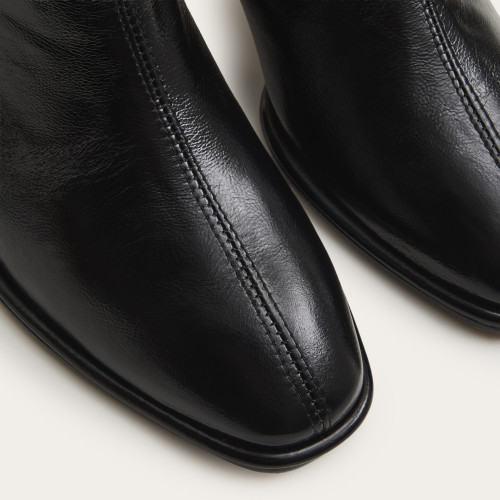 Gerev Boots, glossy black