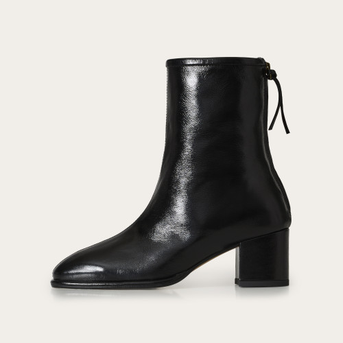 Gerev Boots, glossy black