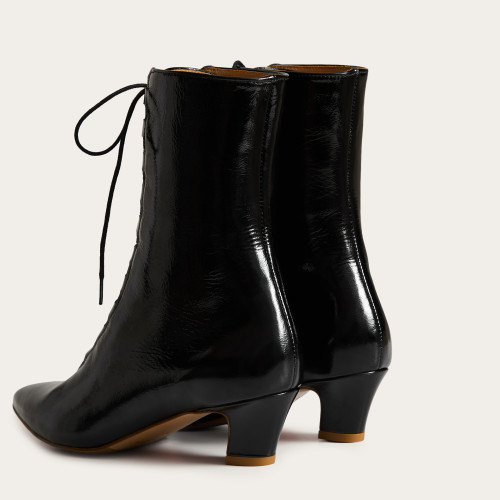 Florence Boots, glossy black