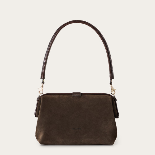 Rofe Bag L. brown velvet