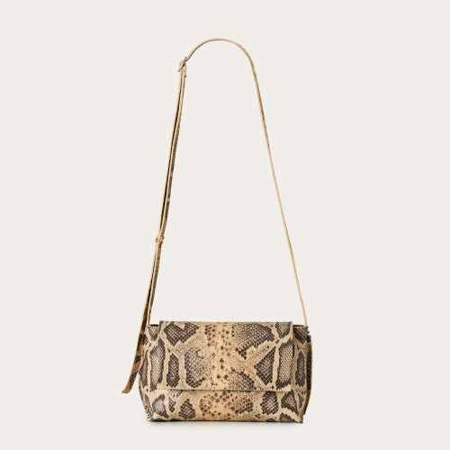Ashley Bag S, beige python pattern | Balagan Studio