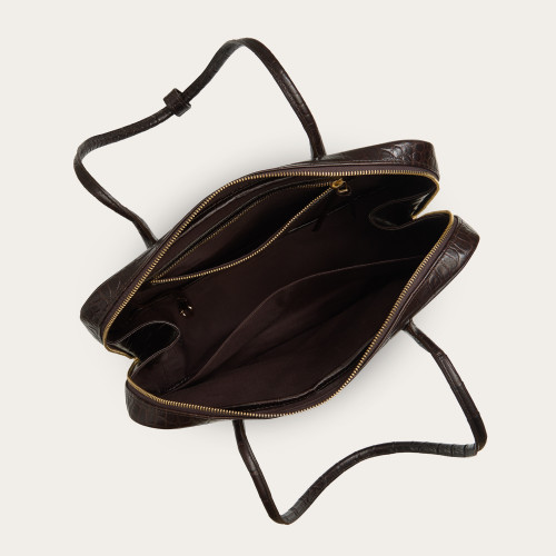 Cindy Bag M, brown croco | Balagan Studio