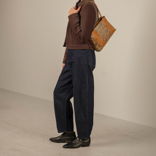 Eva Bag M, ginger python pattern | Balagan Studio