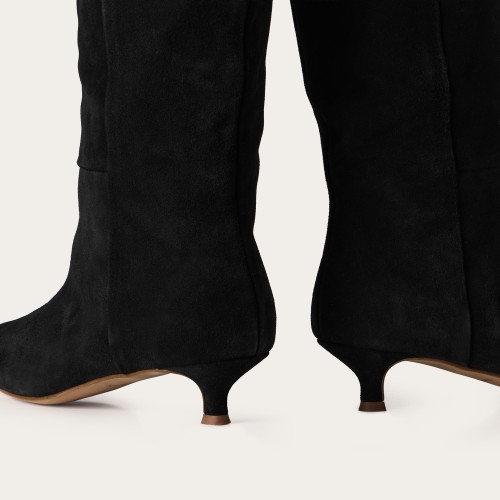 Stockholm High Boots, black velvet I  Balagan Studio