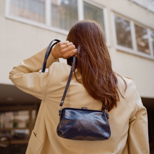 Rofe Bag S, navy gloss | Balagan Studio